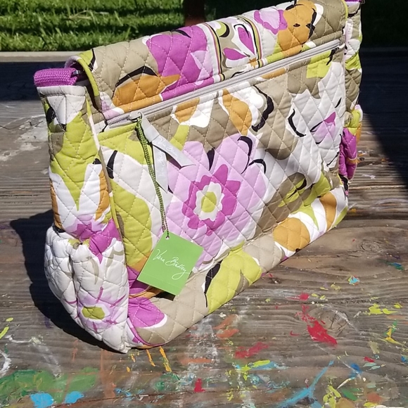 Vera Bradley Floral Messenger Baby Bag - Picture 5 of 5